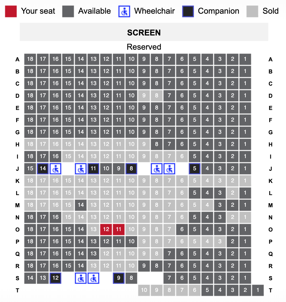 Seats sold at Colo Mills by 10 a.m. 2/18/20